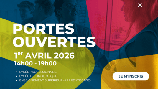 PORTES OUVERTES SFDA (Lycée Pro, Lycée Tehno, Sup en apprentissage)